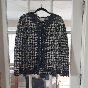 Stizzoli Monochrome Patterned Cardigan